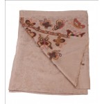 Pure Pashmina Stole / Shawl in Natural Color with Butterfly Design Size 70*30